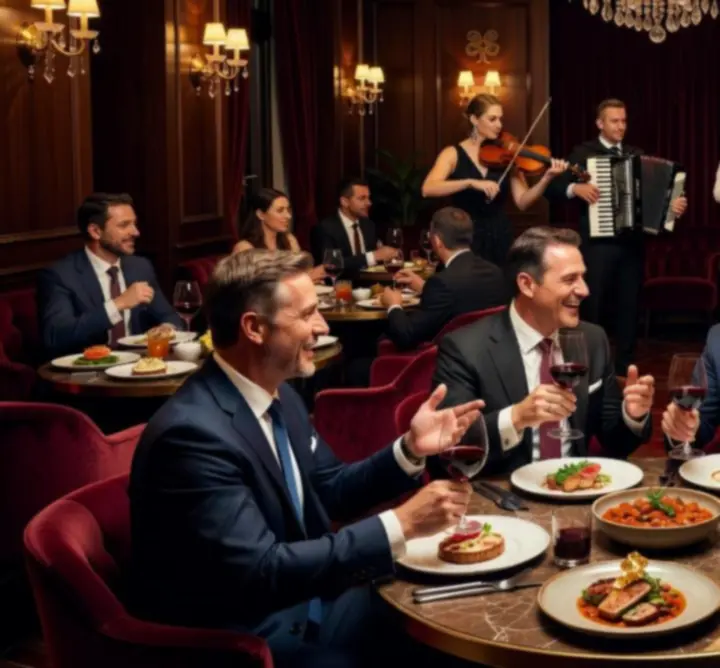 Montázs a Night Venue Place Lounge gourmet fogásairól, koktéljairól, pókerasztalairól és élőzenei pillanatairól