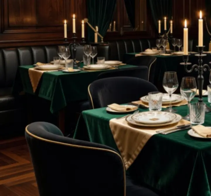Elegánsan terített asztal a Night Venue Place magyar fine dining éttermében